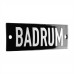 Emaljskylt BADRUM svart - vit 10 x 3 cm modell 21-3 Emaljskylt BADRUM svart - vit 10 x 3 cm modell 21-3