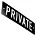 Emaljskylt PRIVATE svart - vit 10 x 3 cm modell 21-3