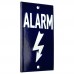 Emaljskylt ALARM blå - vit 6 x 10 cm modell 34-3