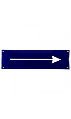 Emaljskylt Arrow blå - vit 35 x 10 cm modell 11-3 Emaljskylt Arrow blå - vit 35 x 10 cm modell 11-3