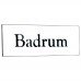 Emaljskylt Badrum vit - svart 6 x 2 cm modell 9-3 Emaljskylt Badrum vit - svart 6 x 2 cm modell 9-3