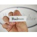 Emaljskylt Badrum vit - svart 6 x 2 cm modell 9-3 Emaljskylt Badrum vit - svart 6 x 2 cm modell 9-3