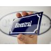 Emaljskylt Elcentral blå - vit 15 x 7,5 cm modell 11-3