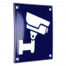 Emaljskylt CCTV blå - vit 10 x 10 cm modell 34-3 Emaljskylt CCTV blå - vit 10 x 10 cm modell 34-3