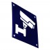 Emaljskylt CCTV blå - vit 10 x 10 cm modell 34-3 Emaljskylt CCTV blå - vit 10 x 10 cm modell 34-3