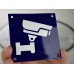 Emaljskylt CCTV blå - vit 10 x 10 cm modell 34-3 Emaljskylt CCTV blå - vit 10 x 10 cm modell 34-3