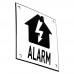 Emaljskylt ALARM flash vit - svart 10 x 10 cm modell 35-3 Emaljskylt ALARM flash vit - svart 10 x 10 cm modell 35-3