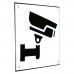 Emaljskylt CCTV Large vit - svart 15 x 15 cm modell 35-3