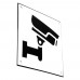 Emaljskylt CCTV Large vit - svart 15 x 15 cm modell 35-3