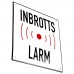 Emaljskylt INBROTTS LARM vit - svart 15 x 15 cm modell 35-3 Emaljskylt INBROTTS LARM vit - svart 15 x 15 cm modell 35-3