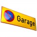 Emaljskylt Garage gul - svart 36 x 12 cm modell 31-3 Emaljskylt Garage gul - svart 36 x 12 cm modell 31-3