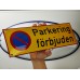 Emaljskylt Parkering förbjuden gul - svart 36 x 12 cm modell 31-3 Emaljskylt Parkering förbjuden gul - svart 36 x 12 cm modell 31-3