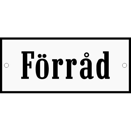 Emaljskylt En plats för individens förmåga blå - vit 125 x 60 cm modell X-3