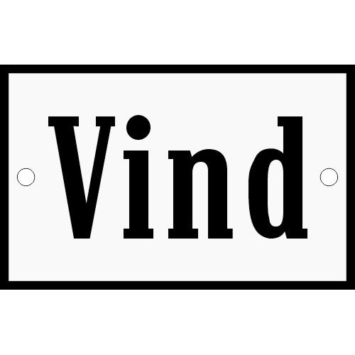 Emaljskylt KONTOR  Vettinge Skog & Mark Ab blå - vit 30 x 20 cm modell X-3