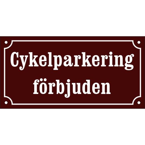 Emaljskylt TEMP  -   x  cm modell -3